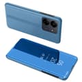 Miniatyrbillede 1 af 7: SKALO Xiaomi Redmi 13C 4G Clear View Flip Cover - Blå