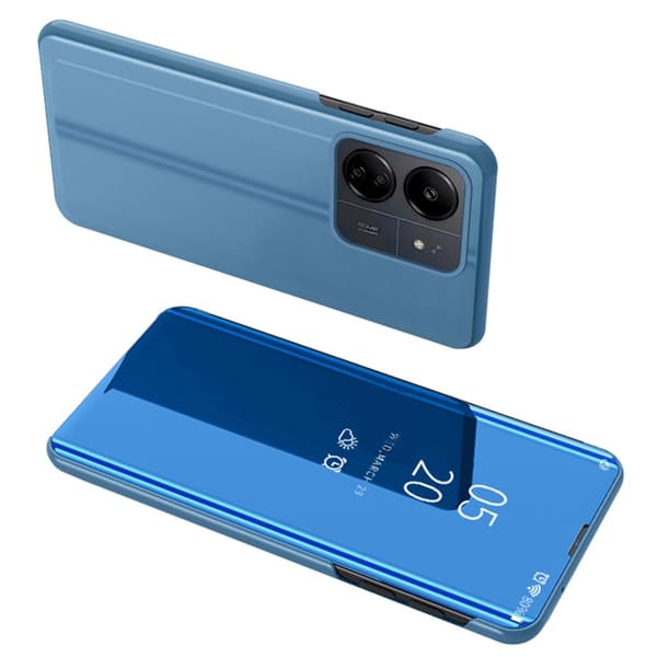 SKALO Xiaomi Redmi 13C 4G Clear View Flip Cover - Blå