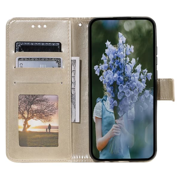 SKALO Xiaomi Redmi 13C 4G Mandala lompakkokotelo - Kulta