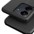 Pikkukuva 4 / 8: SKALO Xiaomi Redmi 13C 4G Clear View Window Kotelo - Musta