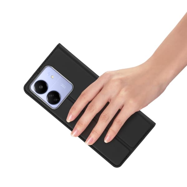 DUX DUCIS Xiaomi Redmi 13C 4G Skin Pro Series Flip Cover - Sort