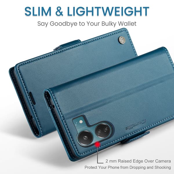 CaseMe Xiaomi Redmi 13C 4G Lompakkokotelo - Sininen