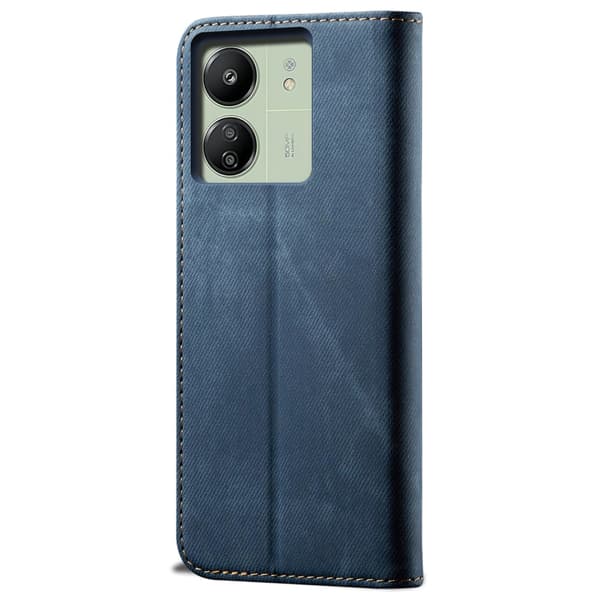 SKALO Xiaomi Redmi 13C 4G Jeans Flip Cover - Blå