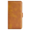 Pikkukuva 5 / 6: SKALO Xiaomi Redmi 13C 4G Premium Wallet Lompakkokotelo - Vaaleanruskea
