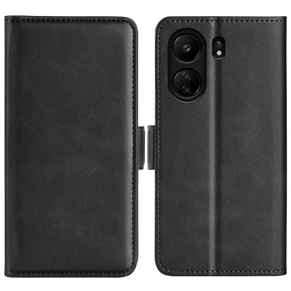 SKALO Xiaomi Redmi 13C 4G Premium Plånboksfodral - Svart