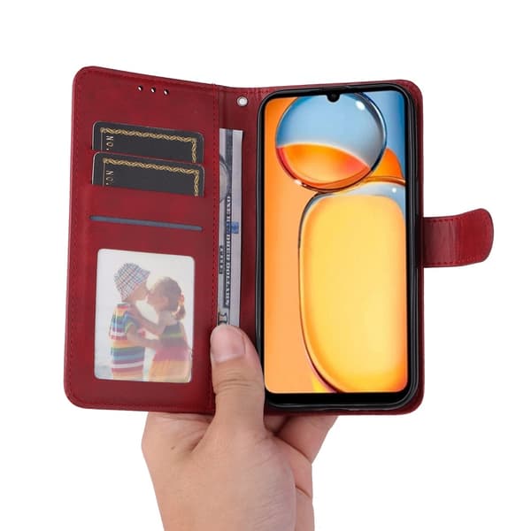 SKALO Xiaomi Redmi 13C 4G PU-nahkainen Lompakkokotelo