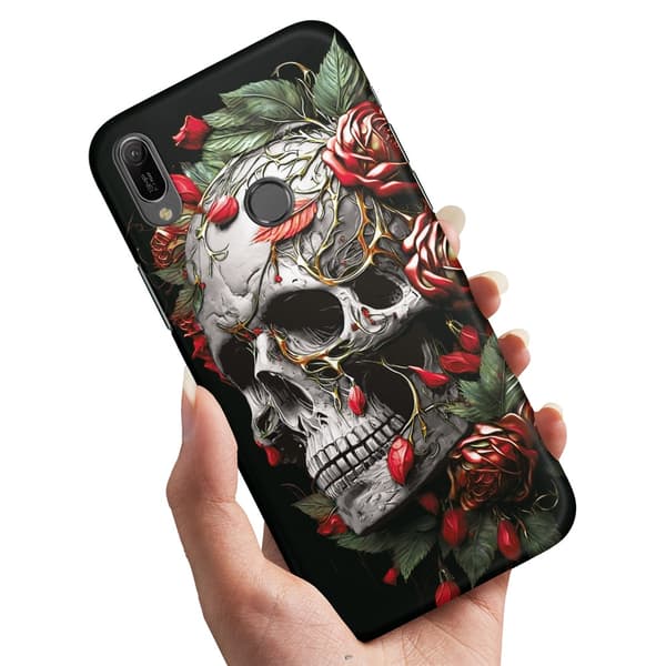 Huawei Y6 (2019) - Kuoret/Suojakuori Skull Roses