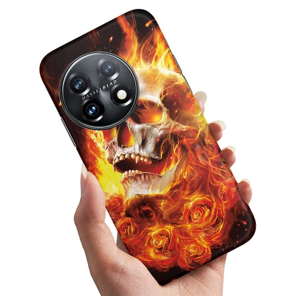 OnePlus 11 5G - Skal/Mobilskal Burning Skull