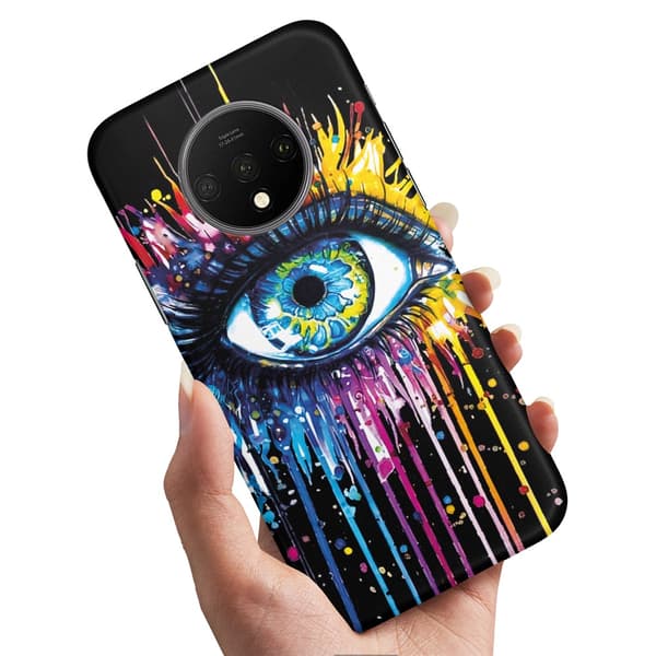 OnePlus 7T - Cover/Mobilcover Rindende Øje