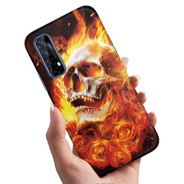 Realme 7 - Cover/Mobilcover Burning Skull