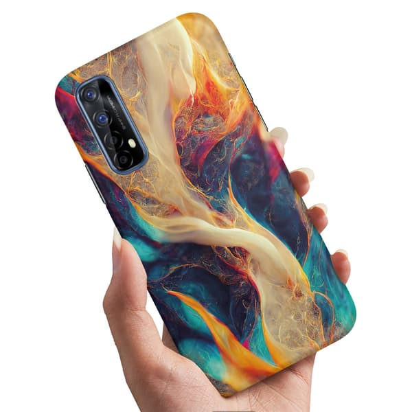 Realme 7 - Cover/Mobilcover Abstrakt Mønster