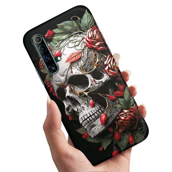 Realme X50 - Cover/Mobilcover Skull Roses