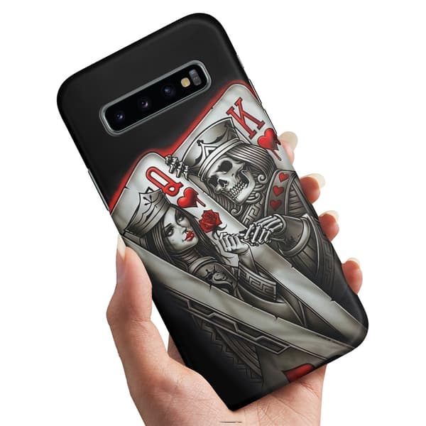 Samsung Galaxy S10 - Deksel/Mobildeksel King Queen Kortstokk