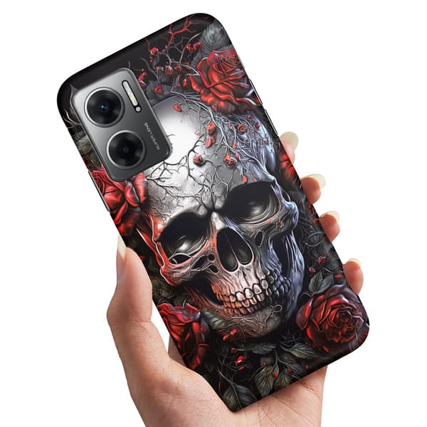 Xiaomi Redmi 10 5G - Kuoret/Suojakuori Skull Roses