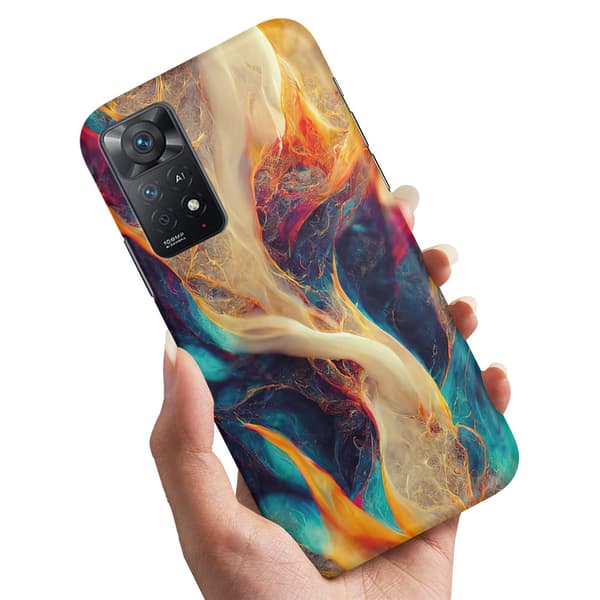 Xiaomi Redmi Note 11 - Cover/Mobilcover Abstrakt Mønster