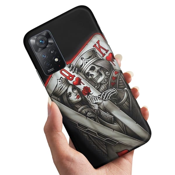 Xiaomi Redmi Note 11 - Skal/Mobilskal King Queen Kortlek