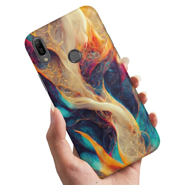 Xiaomi Redmi Note 7 - Cover/Mobilcover Abstrakt Mønster