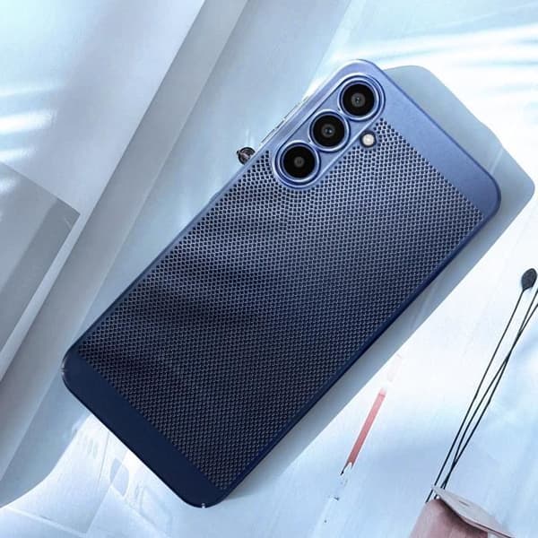 Fodral till Samsung A25 5G - AVIZAR - Midnight Blue Airy Design - Lätt styvt
