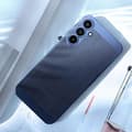 Miniatyrbild 3 av 4: Fodral till Samsung A25 5G - AVIZAR - Midnight Blue Airy Design - Lätt styvt
