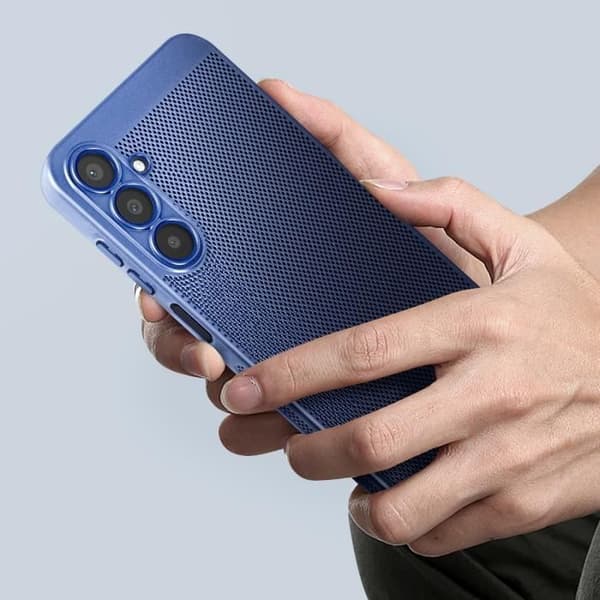 Fodral till Samsung A25 5G - AVIZAR - Midnight Blue Airy Design - Lätt styvt