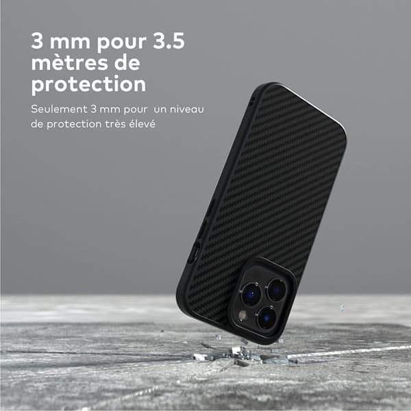 Fodral - RhinoShield - SolidSuit - iPhone 13 Pro - Stötdämpning - Svart - Sökes