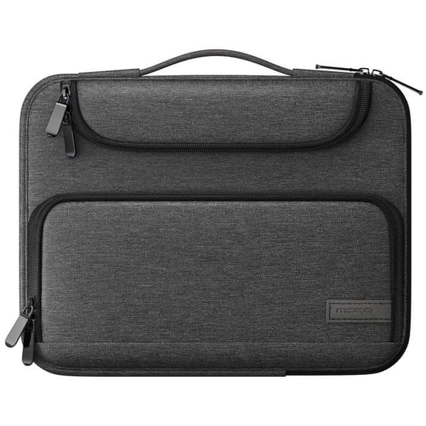 Moko tablettskydd, bärväska med dubbla fickor infällbart handtag