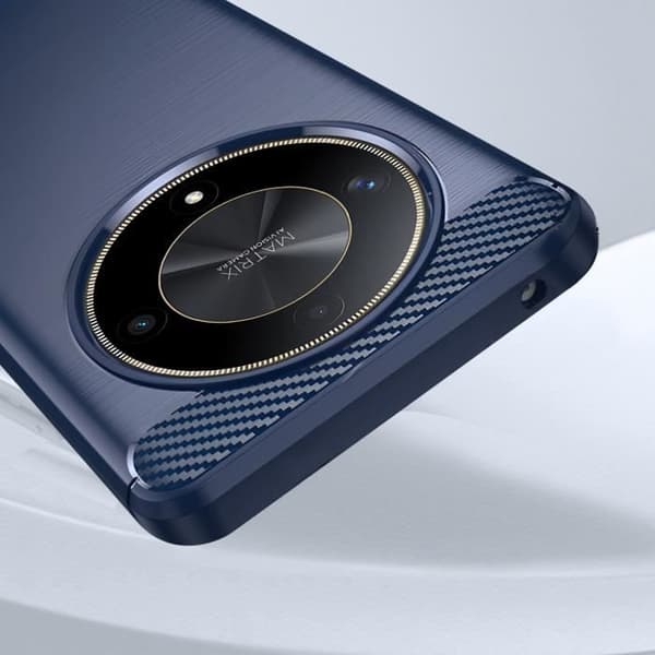 Fodral till Honor Magic 6 Lite 5G - AVIZAR - Flexibel koleffekt midnattsblå