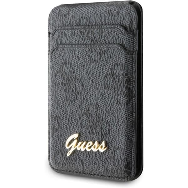 Coque Wallet - Guess - 4G Classic Logotyp - Syntetisk Läder - Svart - MagSafe