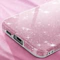 Miniatyrbild 4 av 4: Fodral till Samsung Galaxy S23 FE - AVIZAR - Glitterfodral - Glitter - Halvstyvt - Rosa