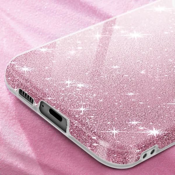 Fodral till Samsung Galaxy S23 FE - AVIZAR - Glitterfodral - Glitter - Halvstyvt - Rosa