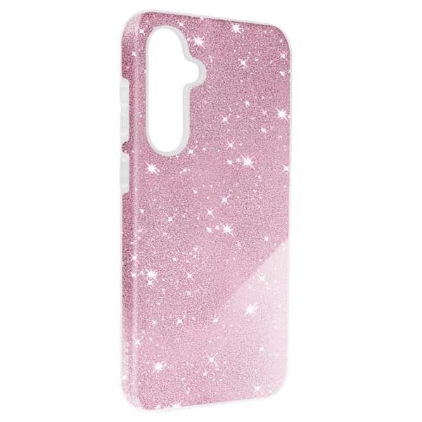 Fodral till Samsung Galaxy S23 FE - AVIZAR - Glitterfodral - Glitter - Halvstyvt - Rosa