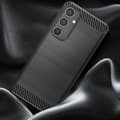 Miniatyrbild 3 av 4: Fodral för Samsung Galaxy A55 Flexible Carbon Effect Svart