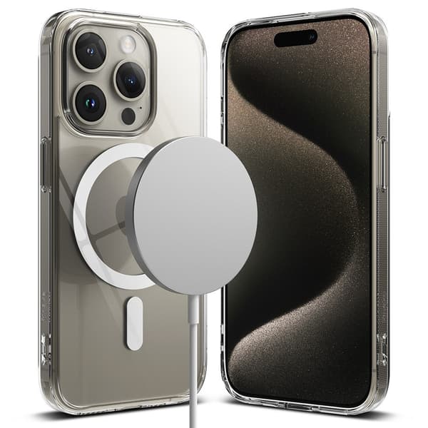 Ringke iPhone 15 Pro Kuori Fusion Magnetic Clear