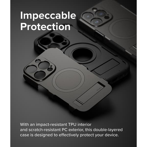 Ringke iPhone 15 Pro Max Kuori Alles MagSafe Gun Metal