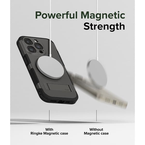 Ringke iPhone 15 Pro Max Kuori Alles MagSafe Gun Metal