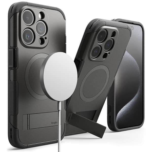 Ringke iPhone 15 Pro Max Kuori Alles MagSafe Gun Metal
