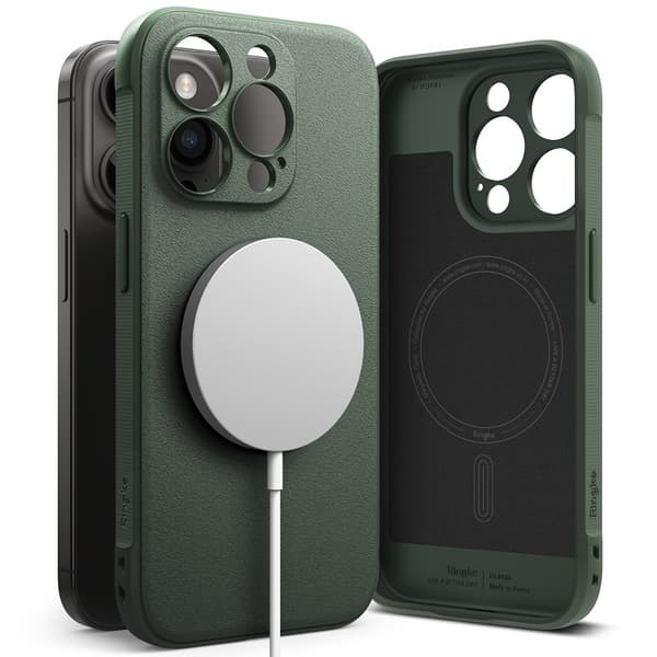 Ringke iPhone 15 Pro Max Kuori Onyx Magnetic Dark Green