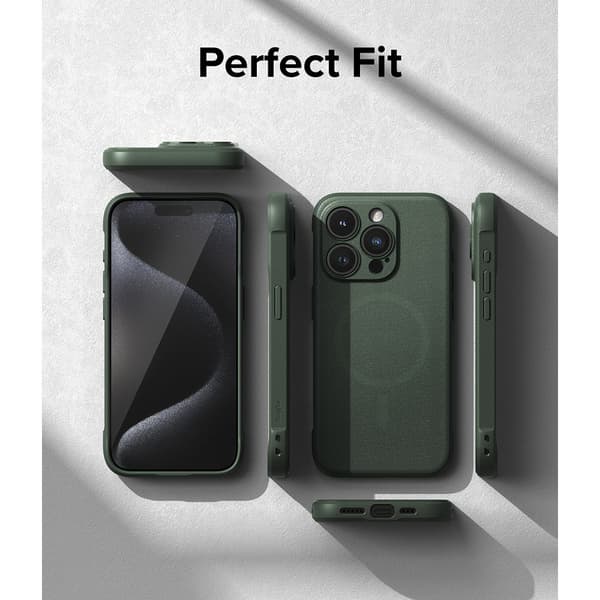 Ringke iPhone 15 Pro Max Kuori Onyx Magnetic Dark Green