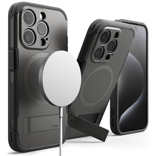 Ringke iPhone 15 Pro Kuori Alles MagSafe Gun Metal
