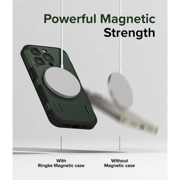 Ringke iPhone 15 Pro Kuori Alles MagSafe Dark Green