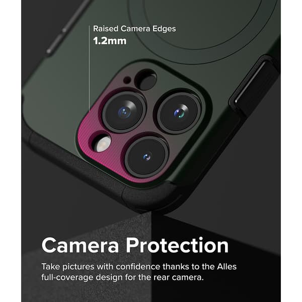 Ringke iPhone 15 Pro Kuori Alles MagSafe Dark Green