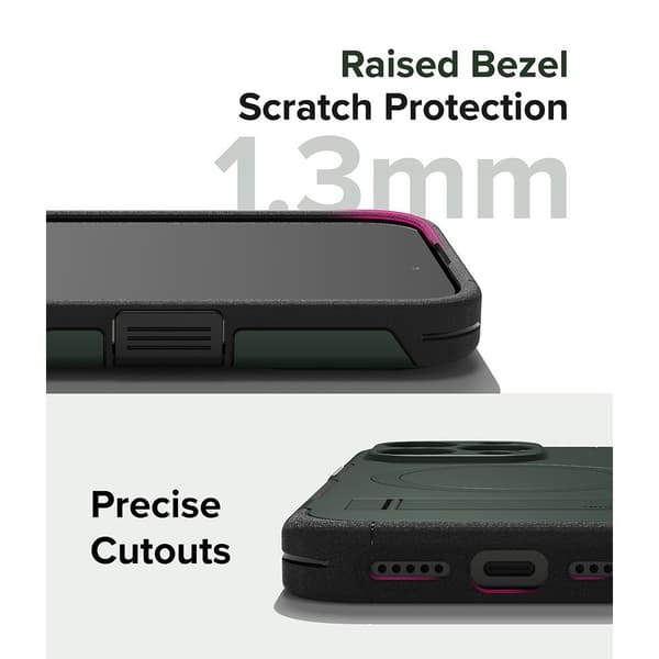 Ringke iPhone 15 Pro Kuori Alles MagSafe Dark Green