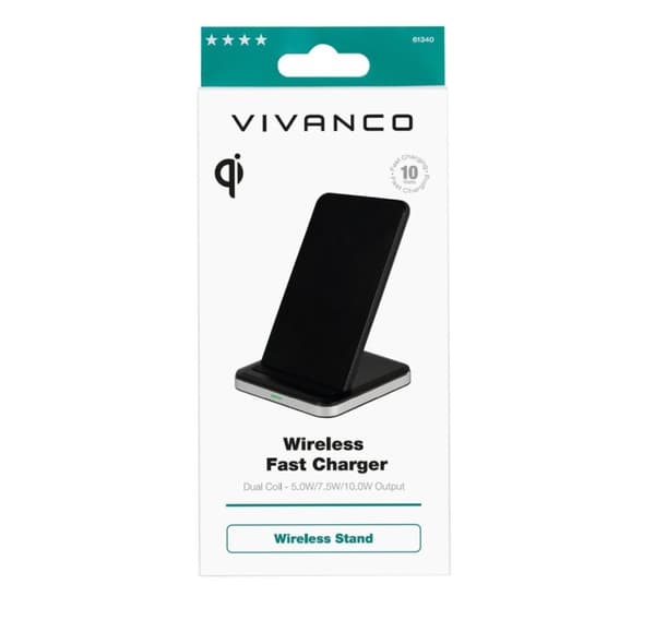 Vivanco trådløs hurtiglader 10W (61340)