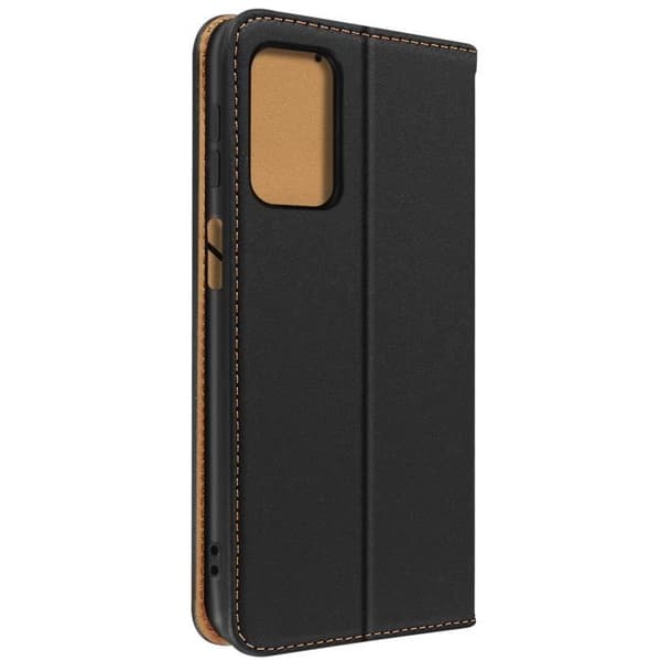 Läderfodral kompatibelt med Samsung Galaxy A23 5G och M23 5G Black Flip-fodral