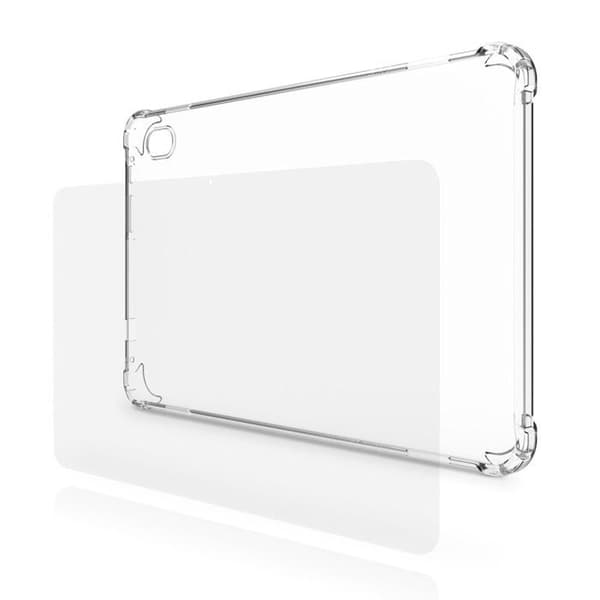 Skyddspaket - SPC - Gravity 4 Plus - Transparent skal - Härdat glas - Förstärkta hörn