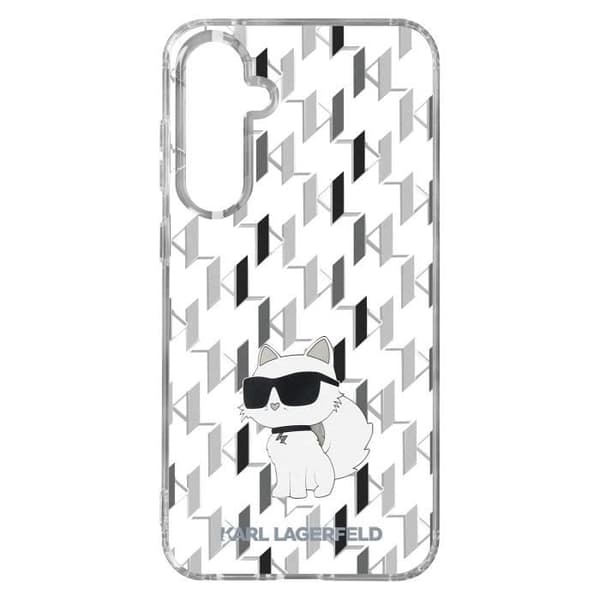 Fodral till Samsung Galaxy S23 FE Hard Choupette Karl Lagerfeld Tryck Transparent