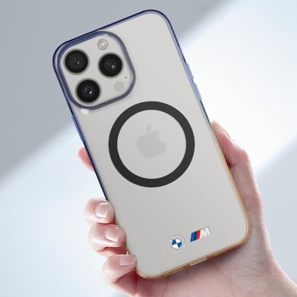 Skal till iPhone 15 Pro - BMW - Blue Gradient Design - Stötsäker och anti-repa