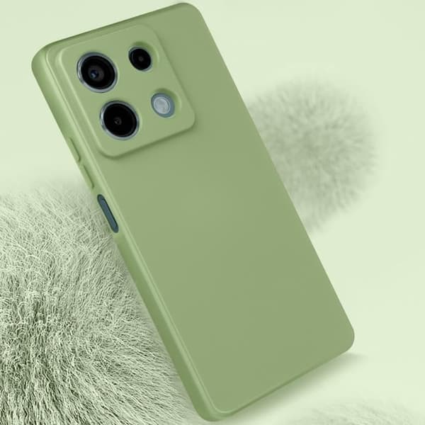 Fodral till Xiaomi Redmi Note 13 5G - AVIZAR - Soft Touch Matte Flexibel Silikon - Fern Green