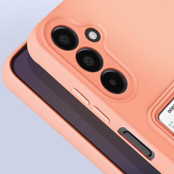 Coque - AVIZAR - Samsung Galaxy A25 5G - Mjuk - Integrerad kortfack - Anti-fingeravtryck