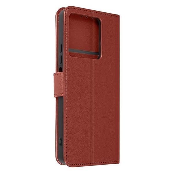 Fodral till Xiaomi Redmi Note 13 5G - AVIZAR - Essential - Plånboksstöd för video - Brun